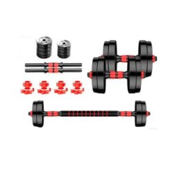 Kit 15 kg 2 Mancuernas + Discos + Adaptador