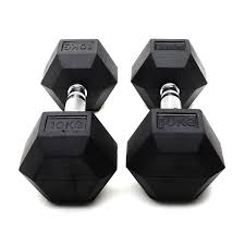 Mancuerna Hexagonal Caucho 10 kg