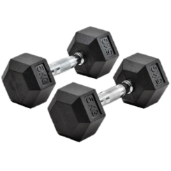 Mancuerna Hexagonal Caucho 5kg
