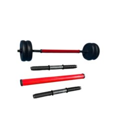 Barra Convertible 2 Mancuernas + 4 Discos de 2.5kg